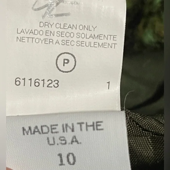 Cynthia Steffe Multi-Green Wool Blend Tweed Style Mini Skirt Size 10 - Picture 9 of 10